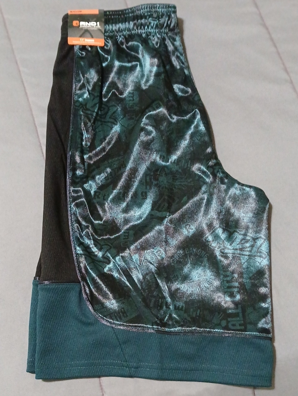 AND1 Men's S All Court Printed Pattern Short
